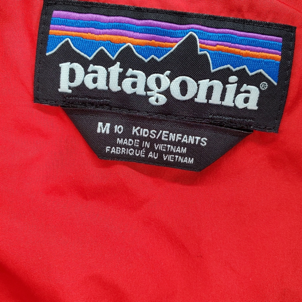 Patagonia Primaloft Kids Blue Jacket Sz 10 Medium Lightly Insulated Zip Up - Picture 9 of 10